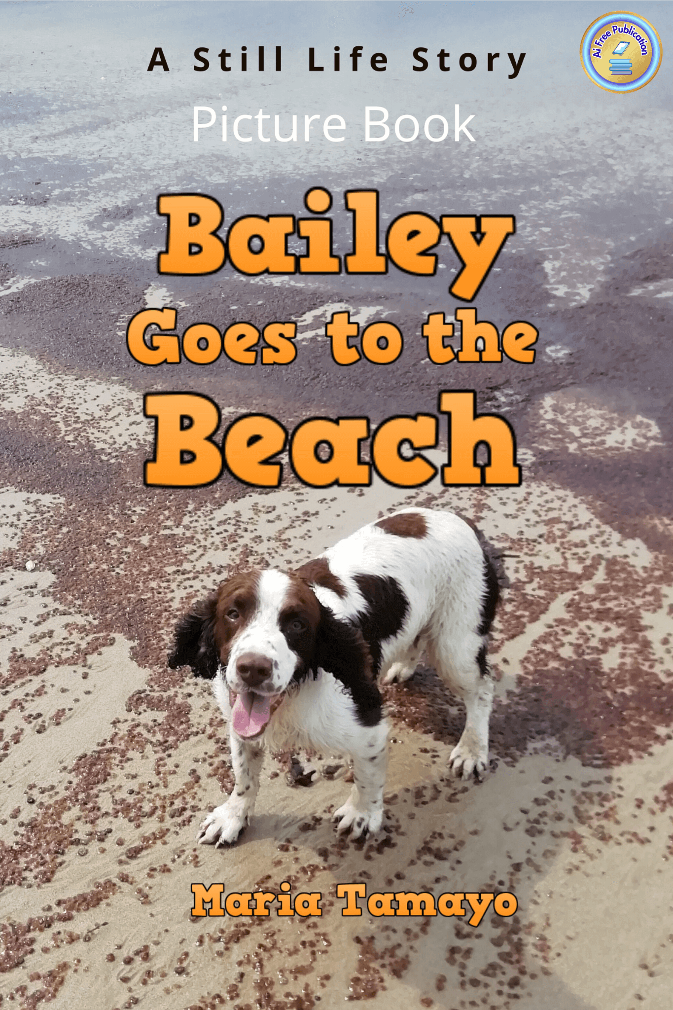 aifreepublication logo on the cover of Bailey Goes to the Beach