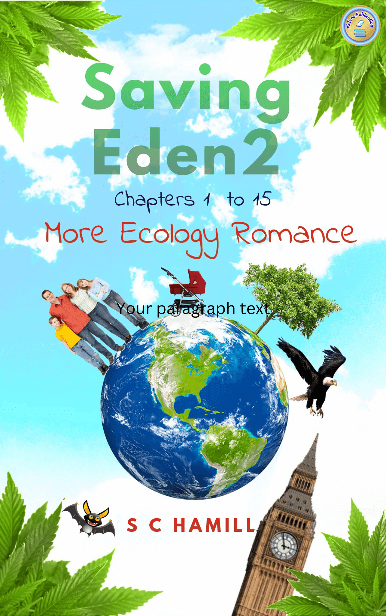 aifreepublication logo on the cover of Saving Eden 2