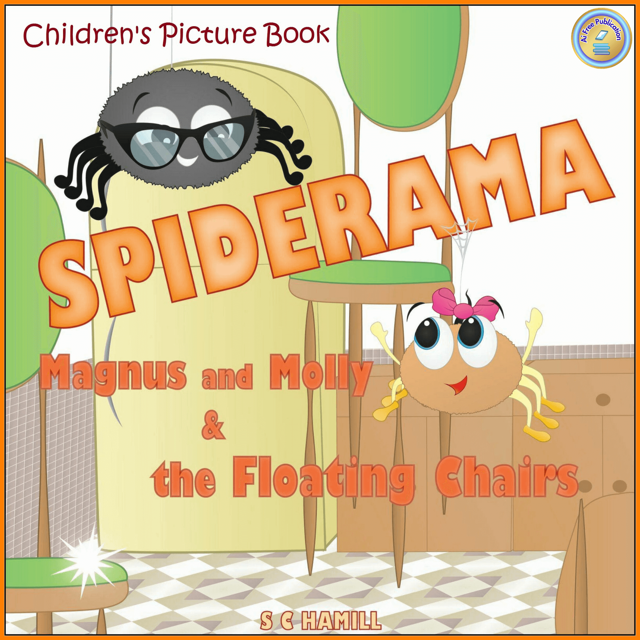 aifreepublication logo on the cover of Magnus and Molly and the Floating Chairs